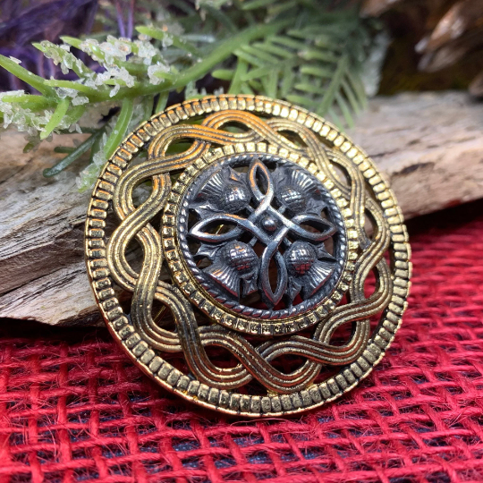 Robert Burns Thistle Brooch