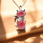 Timeless Cat Stone Necklace