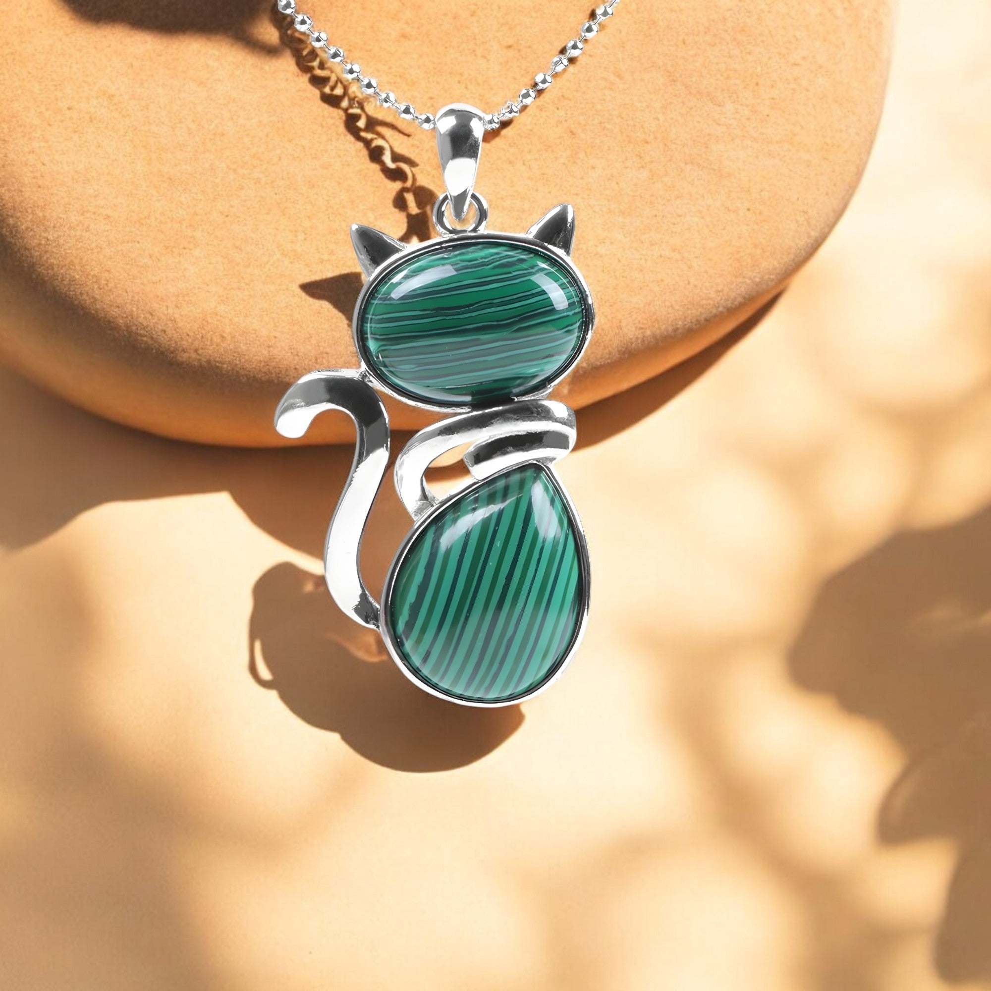 Timeless Cat Stone Necklace