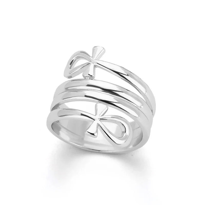 Silver Wrapped Religious Ring