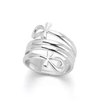 Silver Wrapped Religious Ring