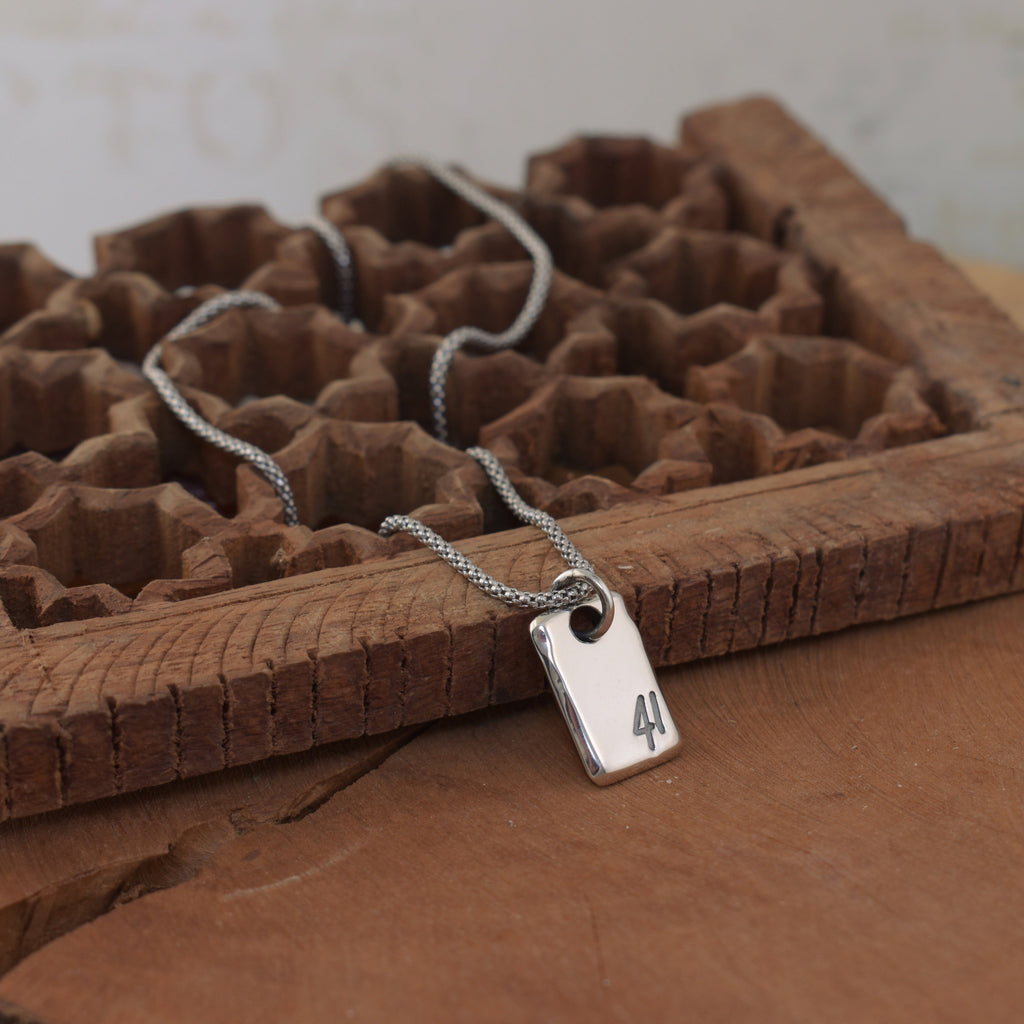 Mini 41 Tag Necklace (unisex)