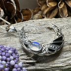 Aulay Raven Moon Necklace