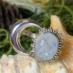 Radiant Crescent Moon Ring