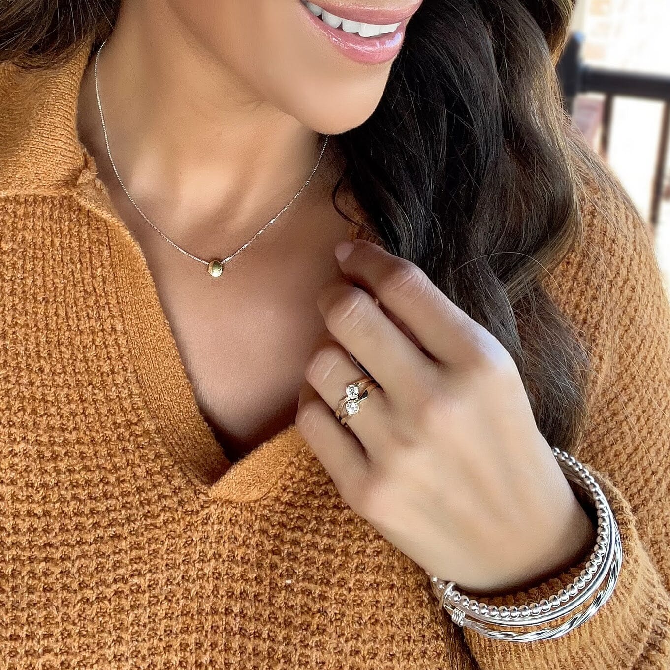 Nesting Stack Ring - in Gold