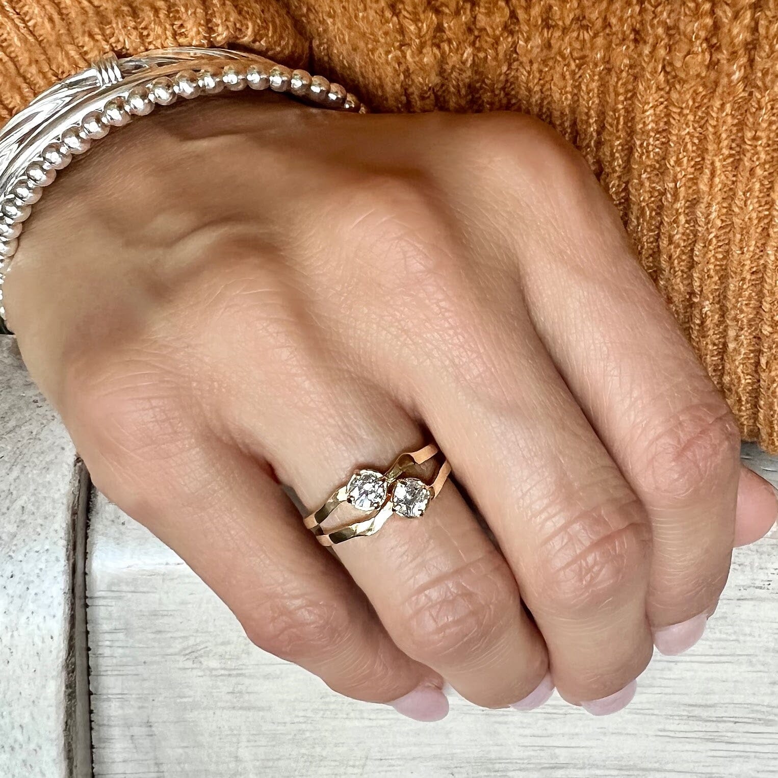 Nesting Stack Ring - in Gold