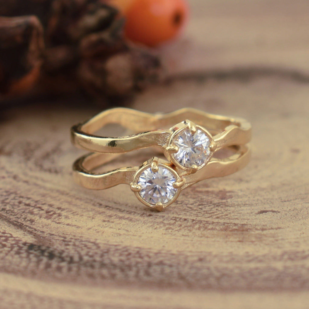Nesting Stack Ring - in Gold