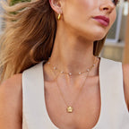 Pure Gold Pearl Necklace