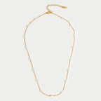 Pure Gold Pearl Necklace