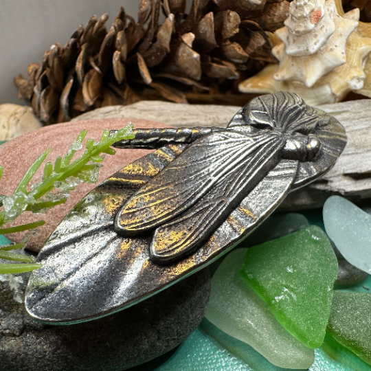 Waterlily Dragonfly Hair Clip