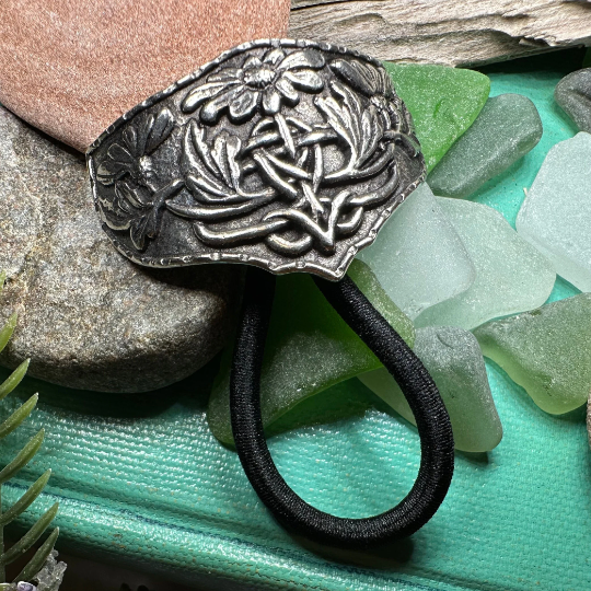Celtic Daisy Ponytail Holder