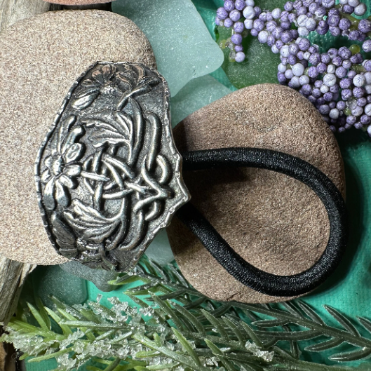 Celtic Daisy Ponytail Holder