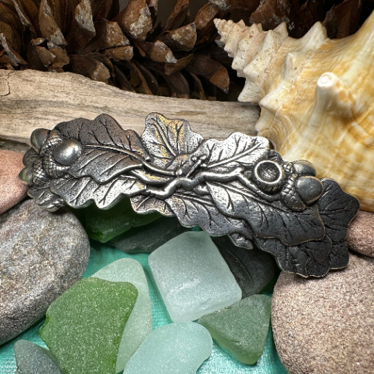 Oak Leaf Hair Clip