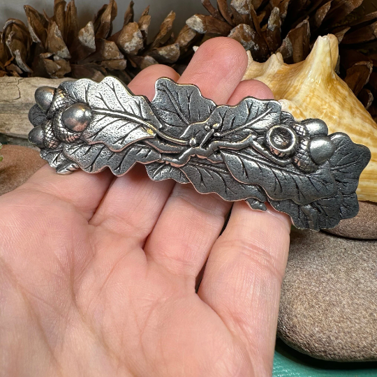 Oak Leaf Hair Clip