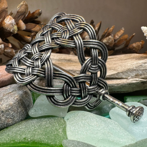 Pewter Celtic Knot Hair Slide