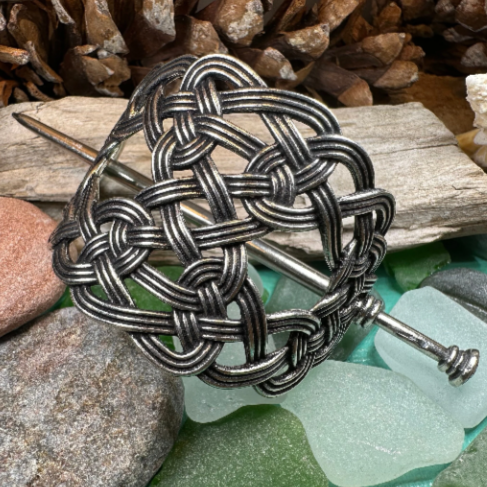 Pewter Celtic Knot Hair Slide