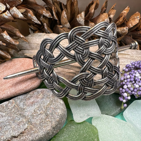 Pewter Celtic Knot Hair Slide