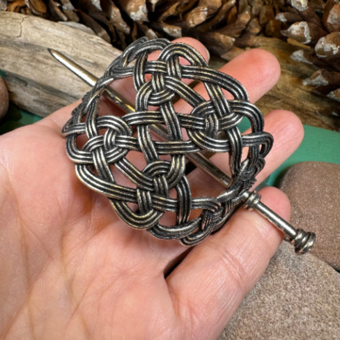 Pewter Celtic Knot Hair Slide