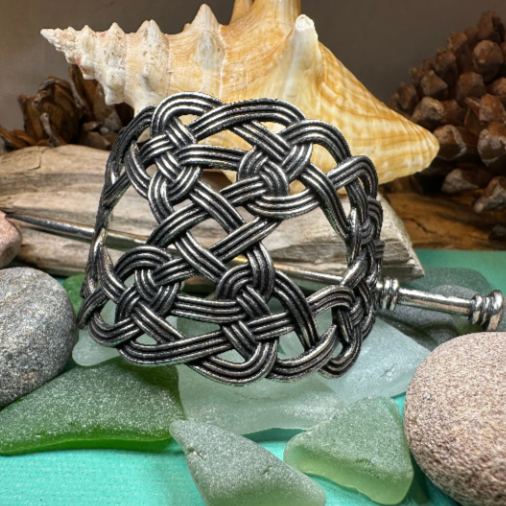 Pewter Celtic Knot Hair Slide