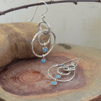 Opal Two Step Earrings
