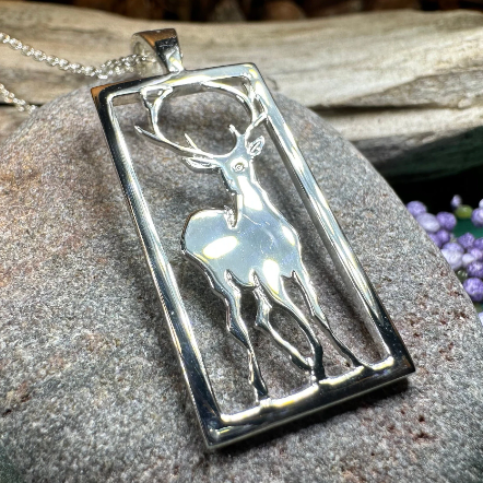 Serene Beauty of the Stag Necklace