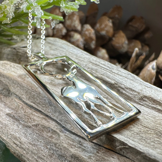 Serene Beauty of the Stag Necklace