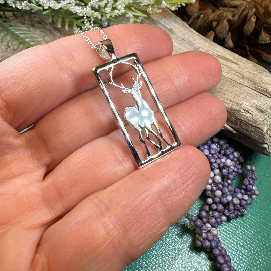 Serene Beauty of the Stag Necklace