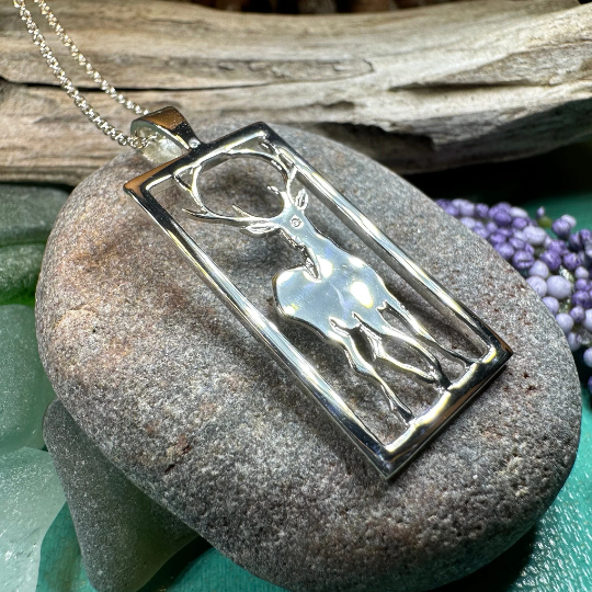 Serene Beauty of the Stag Necklace