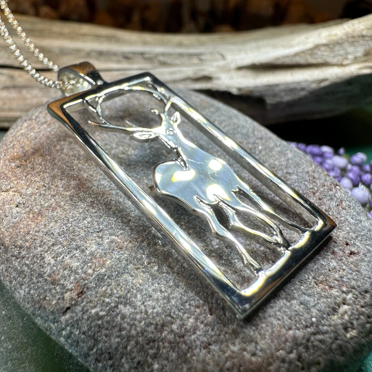Serene Beauty of the Stag Necklace