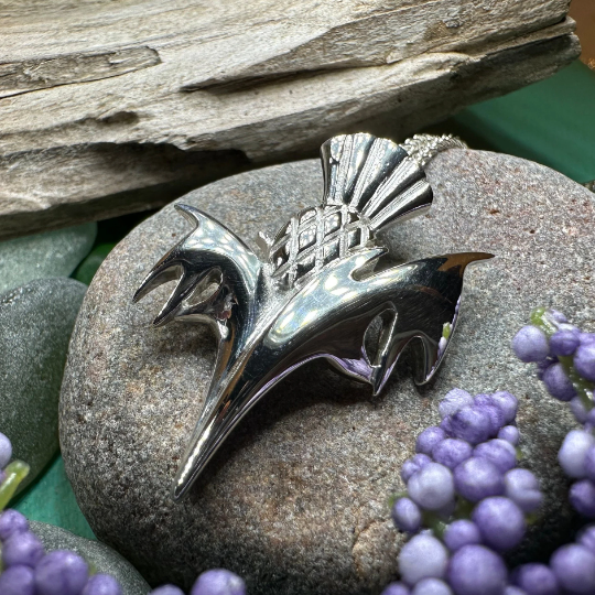 Vyolet Scottish Thistle Necklace