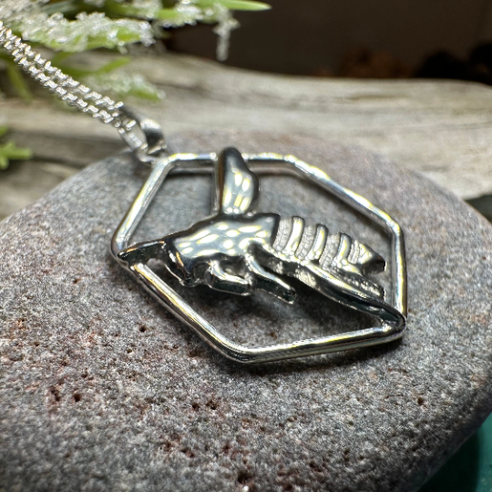Honeycomb Bee Necklace