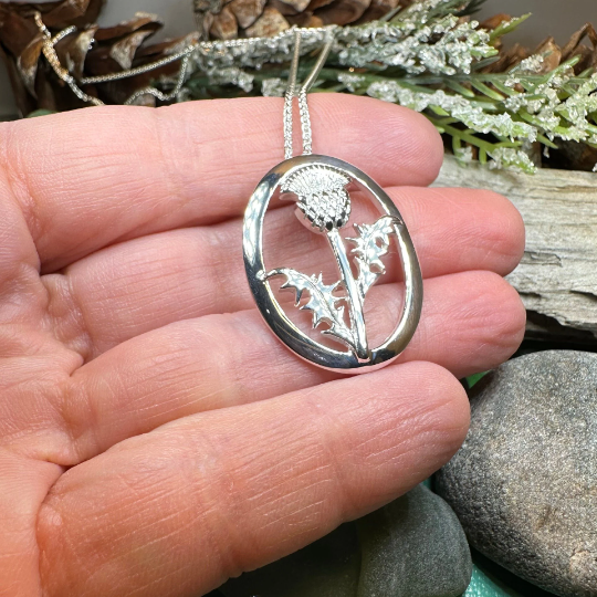 Gaisgeil Scottish Thistle Necklace