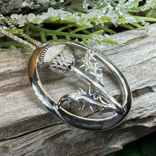 Gaisgeil Scottish Thistle Necklace