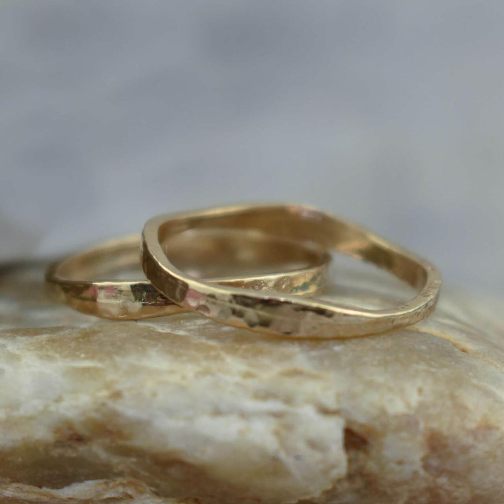 Organic Gold Stack Ring