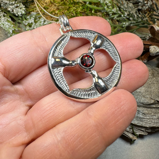 Rhiannon's Three Birds Goddess Necklace