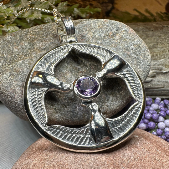 Rhiannon's Three Birds Goddess Necklace