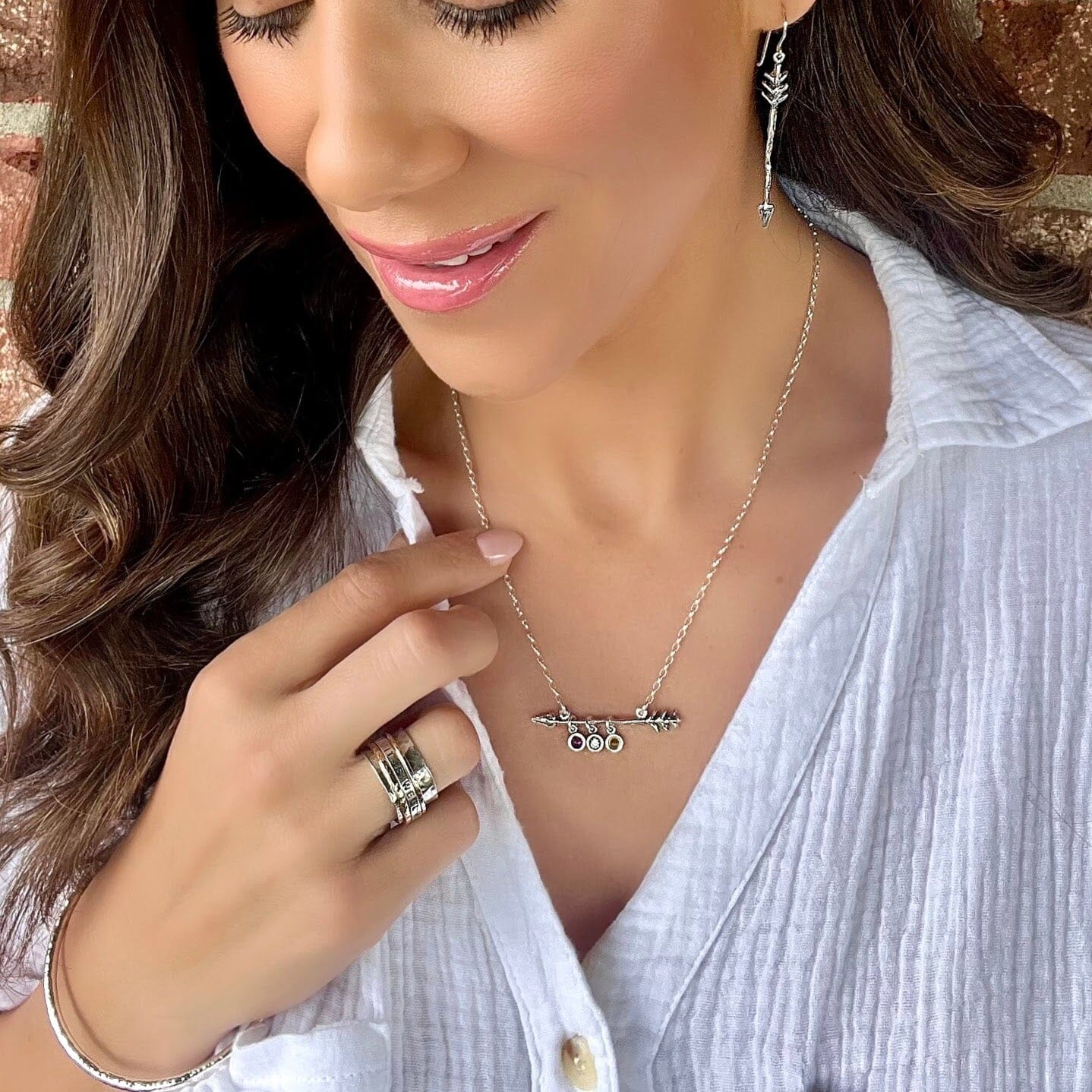 Personalized Raising Arrows Necklace