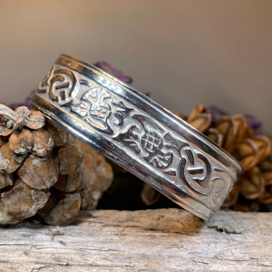 Thistle Pewter Bracelet