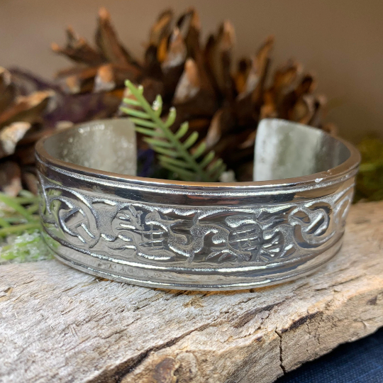 Thistle Pewter Bracelet