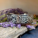 Celtic Mackintosh Flower Cuff Bracelet