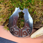 Celtic Cats Brooch