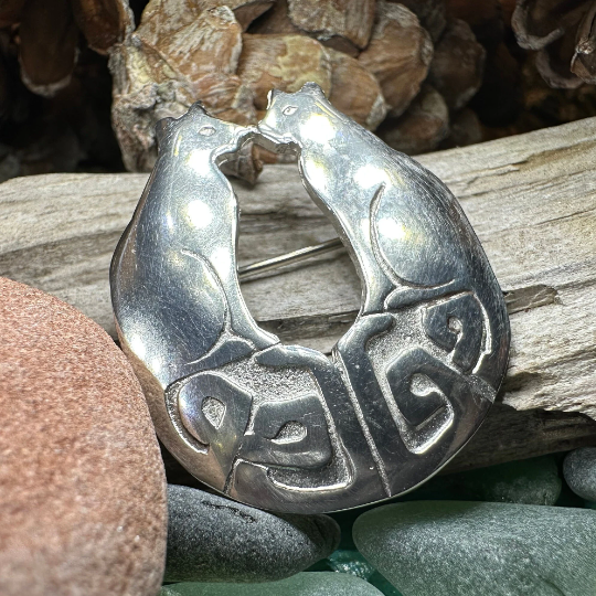 Celtic Cats Brooch