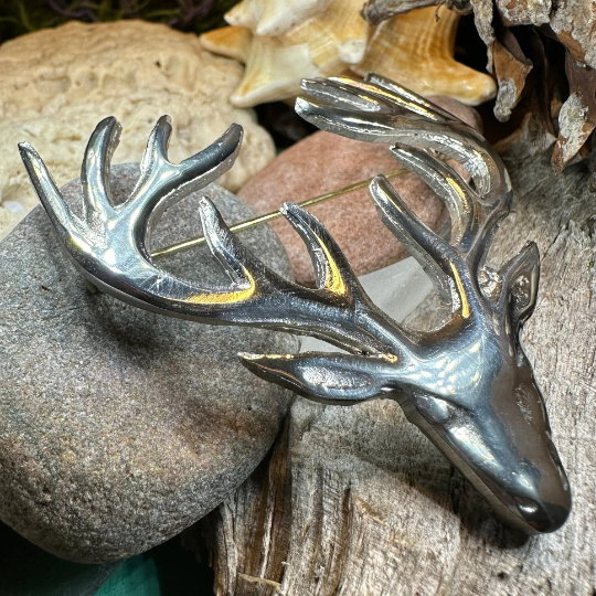 Stag Brooch