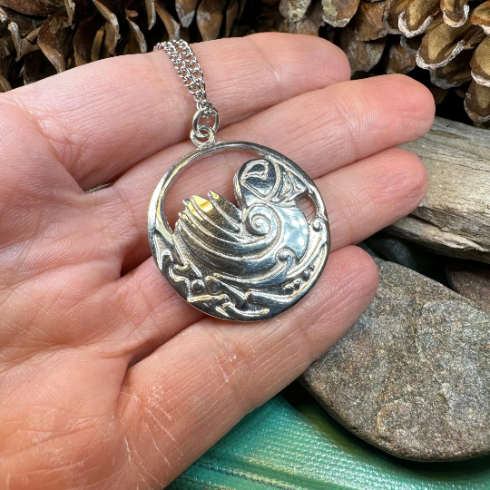 Celtic Puffin Necklace