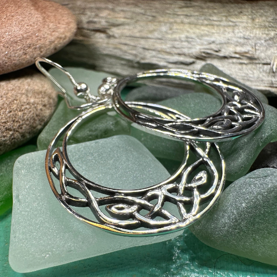Celtic Knot Hoop Earrings