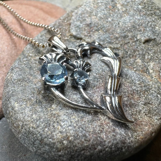 Lovely Dainty Thistle Necklace