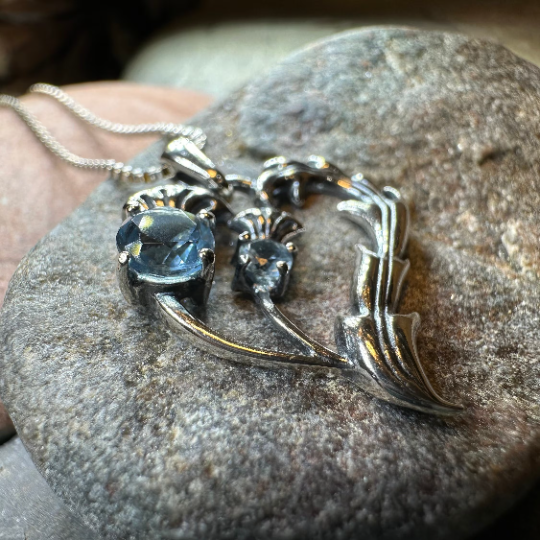 Lovely Dainty Thistle Necklace