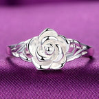 Sterling Silver Rose Ring