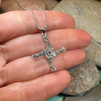Marcasite Saint Brigid's Cross Necklace
