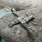 Marcasite Saint Brigid's Cross Necklace